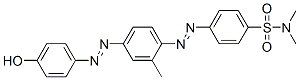 p-[[4-[(p-히드록시페닐)아조]-o-톨릴]아조]-N,N-디메틸벤젠술폰아미드 구조식 이미지