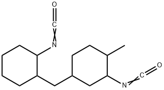 2-isocyanato-4-[(2-isocyanatocyclohexyl)methyl]-1-methylcyclohexane Structure