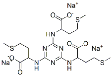 삼나트륨N,N',N”-1,3,5-트리아진-2,4,6-트리일(트리스-DL-메티오네이트) 구조식 이미지