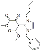 2-[1-BENZYL-3-BUTYL-1,3-DIHYDRO-IMIDAZOL-(2E)-YLIDENE]-3-THIOXO-SUCCINIC ACID DIMETHYL ESTER Structure