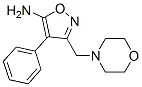 5-Isoxazolamine,  3-(4-morpholinylmethyl)-4-phenyl- Structure