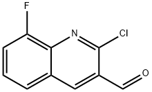 2-chloro-8-fluoroquinoline-3-carbaldehyde 구조식 이미지