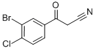 BENZENEPROPANENITRILE, 3-BROMO-4-CHLORO-B-OXO- Structure