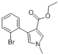 4-(2-BROMOPHENYL)-1-METHYL-1H-PYRROLE-3-CARBOXYLIC ACID ETHYL ESTER Structure