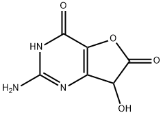 Furo[3,2-d]pyrimidine-4,6(3H,7H)-dione,  2-amino-7-hydroxy- Structure