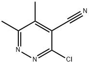 3-CHLORO-5,6-DIMETHYLPYRIDAZINE-4-CARBONITRILE Structure