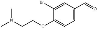 3-BroMo-4-[2-(디메틸아미노)에톡시]벤즈알데히드 구조식 이미지