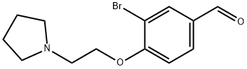 3-BroMo-4-(2-pyrrolidinoethoxy)benzaldehyde Structure