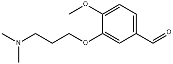 3-[2-(디메틸아미노)에톡시]-4-메톡시벤즈알데히드 구조식 이미지