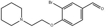 3-BroMo-4-[2-(piperidino)ethoxy]benzaldehyde Structure