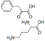 L-ornithine (alpha-oxobenzenepropionate) Structure