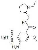 (+)-4-amino-5-(aminosulphonyl)-N-[(1-ethyl-2-pyrrolidinyl)methyl]-2-methoxybenzamide Structure