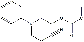 2-[(2-cyanoethyl)anilino]ethyl methyl carbonate Structure