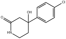 4-(4-클로로페닐)-4-히드록시피페리딘-2-온 구조식 이미지