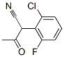 acetyl(2-chloro-6-fluorophenyl)acetonitrile    Structure