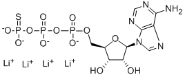 Adenosine 5'-[γ-thio]triphosphate TetralithiuM Salt 구조식 이미지