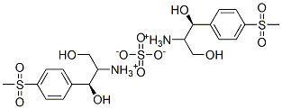 [S-(R*,R*)]-비스[[2-히드록시-1-(히드록시메틸)-2-[p-(메틸술포닐)페닐]에틸]암모늄]술페이트 구조식 이미지