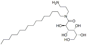 N-(3-aminopropyl)-N-hexadecyl-D-gluconamide Structure
