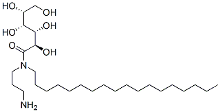 N-(3-aminopropyl)-N-octadecyl-D-gluconamide Structure