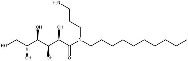 N-(3-aminopropyl)-N-decyl-D-gluconamide Structure