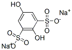 disodium 2,5-dihydroxybenzene-1,3-disulphonate Structure