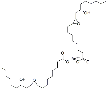 barium bis[3-(2-hydroxyoctyl)oxiran-2-octanoate] Structure