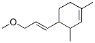 4-(3-methoxyprop-1-en-1-yl)-1,3-dimethylcyclohexene 구조식 이미지