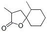 3,6-디메틸-1-옥사스피로[4.5]데칸-2-온 구조식 이미지