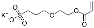 potassium 2-(3-sulphonatopropoxy)ethyl acrylate Structure