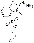 칼륨2-히드라조노-2,3-디히드로-3-메틸벤조티아졸-4-술포네이트모노히드로클로라이드 구조식 이미지