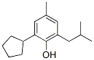 2-cyclopentyl-6-isobutyl-p-cresol Structure