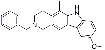 2-benzyl-2,3,4,6-tetrahydro-9-methoxy-1,5-dimethyl-1H-pyrido[4,3-b]carbazole 구조식 이미지