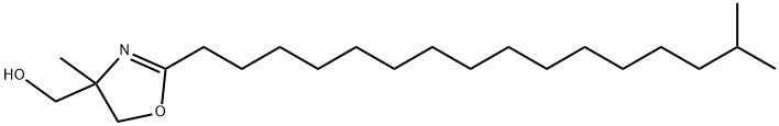 4-methyl-2-(15-methylhexadecyl)-2-oxazoline-4-methanol Structure