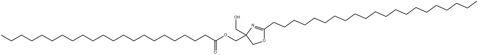 [2-헤니코실-4,5-디하이드로-4-(하이드록시메틸)옥사졸-4-일]메틸도코사노에이트 구조식 이미지