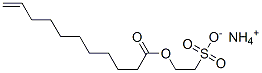 ammonium 2-sulphonatoethyl undec-10-enoate  Structure