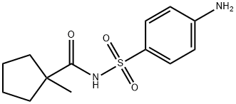 N-[(4-Aminophenyl)sulfonyl]-1-methylcyclopentanecarboxamide 구조식 이미지