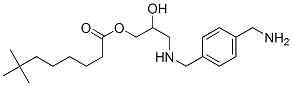 3-[[[4-(아미노메틸)페닐]메틸]아미노]-2-히드록시프로필네오데카노에이트 구조식 이미지