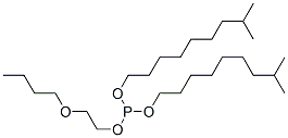 2-butoxyethyl diisodecyl phosphite Structure