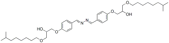 4-[2-hydroxy-3-(isononyloxy)propoxy]benzaldehyde [[4-[2-hydroxy-3-(isononyloxy)propoxy]phenyl]methylene]hydrazone 구조식 이미지