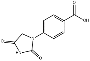 4-(2,4-DIOXOIMIDAZOLIDIN-1-YL)벤조산 구조식 이미지