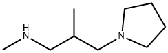 N,2-다이메틸-3-피롤리딘-1-일프로판-1-아민 구조식 이미지