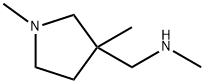 1-(1,3-DIMETHYLPYRROLIDIN-3-YL)-N-METHYLMETHANAMINE Structure