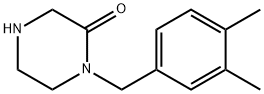 1-(3,4-DIMETHYLBENZYL)PIPERAZIN-2-ONE Structure