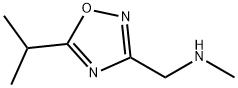 1-(5-ISOPROPYL-1,2,4-OXADIAZOL-3-YL)-N-METHYLMETHANAMINE 구조식 이미지