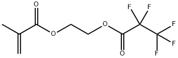 2-[(2,2,3,3,3-Pentafluoropropanoyl)oxy]ethyl 2-methylprop-2-enoate, 2-(2,2,3,3,3-Pentafluoro-1-oxopropoxy)ethyl methacrylate Structure