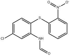 N-[5-chloro-2-[(2-nitrophenyl)thio]phenyl]formamide Structure