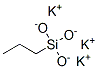 tripotassium propylsilanetriolate Structure