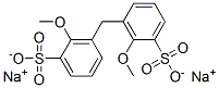 이나트륨메틸렌비스(메톡시벤젠술포네이트) 구조식 이미지