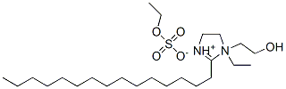 1-ethyl-4,5-dihydro-1-(2-hydroxyethyl)-2-pentadecyl-1H-imidazolium ethyl sulphate Structure