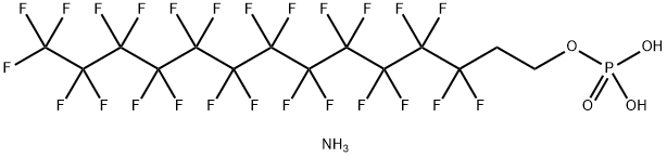 diammonium 3,3,4,4,5,5,6,6,7,7,8,8,9,9,10,10,11,11,12,12,13,13,14,14,14-pentacosafluorotetradecyl phosphate Structure